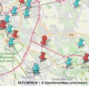 Mappa Via Michele Pantanella, 00133 Roma RM, Italia (6.5265)