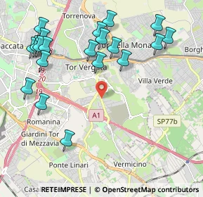 Mappa Via Michele Pantanella, 00133 Roma RM, Italia (2.5975)