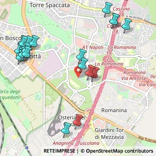 Mappa Via Stefano Oberto, 00173 Roma RM, Italia (1.464)