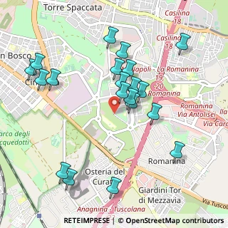 Mappa Via Stefano Oberto, 00173 Roma RM, Italia (1.084)