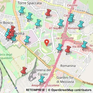Mappa Via Stefano Oberto, 00173 Roma RM, Italia (1.568)