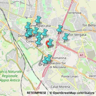 Mappa Via Stefano Oberto, 00173 Roma RM, Italia (1.63357)