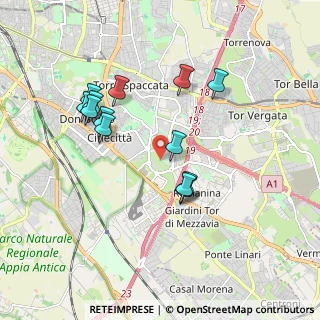 Mappa Via Stefano Oberto, 00173 Roma RM, Italia (1.83462)