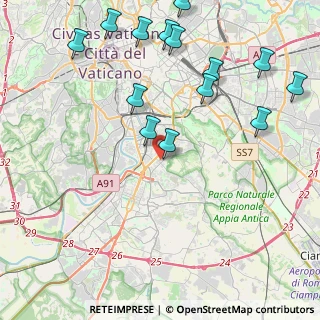 Mappa Via Attilio Ambrosini, 00128 Roma RM, Italia (5.40071)