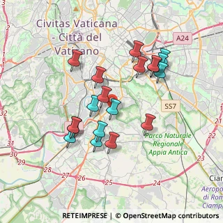 Mappa Via Attilio Ambrosini, 00128 Roma RM, Italia (3.52211)