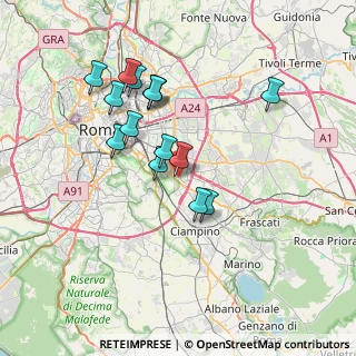 Mappa Via Eudo Giulioli, 00173 Roma RM, Italia (6.89333)