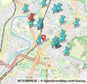 Mappa Via Oropa, 00145 Roma RM, Italia (0.964)