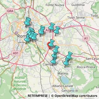 Mappa Via Tancredi Canonico, 00173 Roma RM, Italia (6.97111)