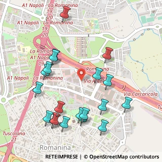 Mappa Via Emanuele Carnevale, 00173 Roma RM, Italia (0.6115)