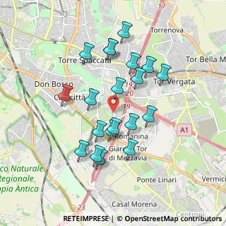 Mappa Via Ciamarra Antonio, 00173 Roma RM, Italia (1.768)
