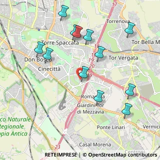 Mappa Via Ciamarra Antonio, 00173 Roma RM, Italia (2.3375)