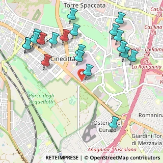 Mappa Via Filippo Caruso, 00173 Roma RM, Italia (1.3045)