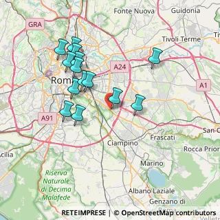 Mappa Via Filippo Caruso, 00173 Roma RM, Italia (7.45786)
