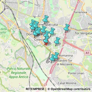 Mappa Via Filippo Caruso, 00173 Roma RM, Italia (1.47133)