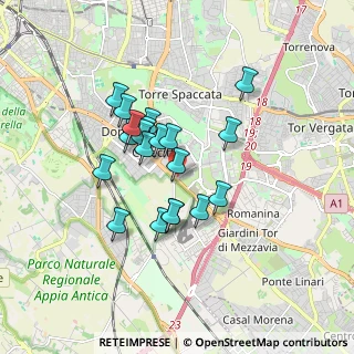 Mappa Via Filippo Caruso, 00173 Roma RM, Italia (1.4615)