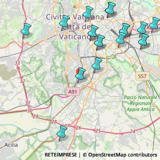 Mappa Via Cutigliano, 00146 Roma RM, Italia (6.03789)