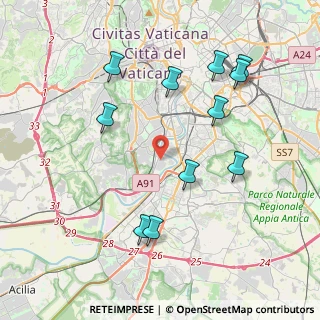 Mappa Via Cutigliano, 00146 Roma RM, Italia (4.51273)