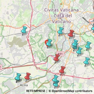Mappa Via Portuense, 00151 Roma RM, Italia (6.26882)