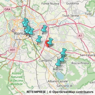 Mappa Via Rodolfo de Novà, 00173 Roma RM, Italia (7.58455)