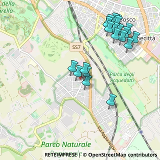 Mappa Via di S. Tarcisio, 00178 Roma RM, Italia (1.222)