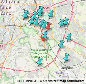Mappa Via di S. Tarcisio, 00178 Roma RM, Italia (4.02789)