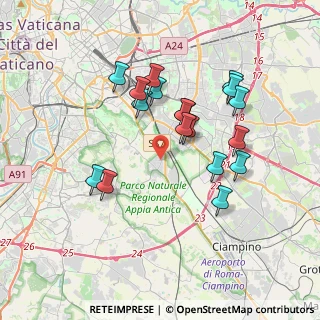 Mappa Via di S. Tarcisio, 00178 Roma RM, Italia (3.56056)