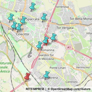 Mappa Via Raffaele Garofalo, 00173 Roma RM, Italia (2.68636)