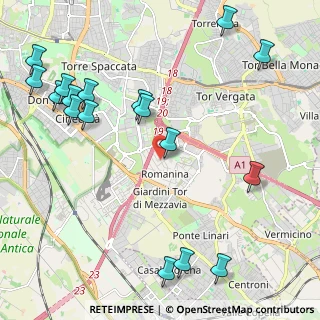 Mappa Via Raffaele Garofalo, 00173 Roma RM, Italia (2.91765)