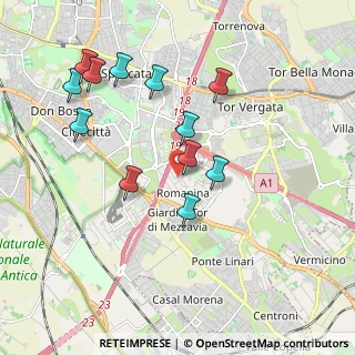 Mappa Via Raffaele Garofalo, 00173 Roma RM, Italia (2.03667)