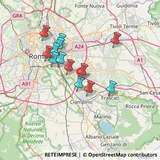 Mappa Via Raffaele Garofalo, 00173 Roma RM, Italia (6.68923)