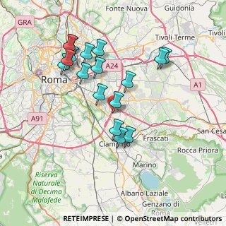Mappa Via Raffaele Garofalo, 00173 Roma RM, Italia (7.59588)