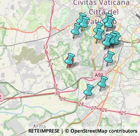 Mappa Via Portuense, 00050 Roma RM, Italia (4.61706)