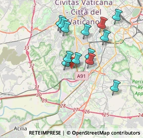 Mappa Via del Trullo, 00148 Roma RM, Italia (3.43308)