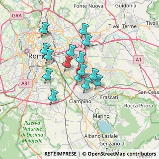 Mappa Via Giuseppe Gregoraci, 00173 Roma RM, Italia (5.87467)