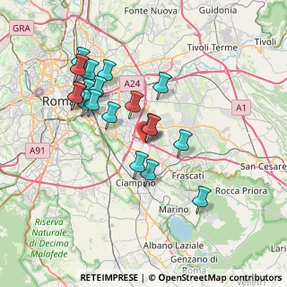 Mappa Via Benigno di Tullio, 00173 Roma RM, Italia (7.4555)