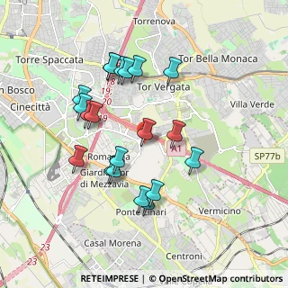 Mappa Via Benigno di Tullio, 00173 Roma RM, Italia (1.866)