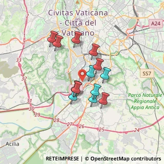 Mappa Via Foiano della Chiana, 00146 Roma RM, Italia (2.81462)