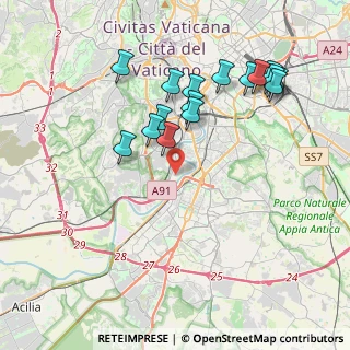Mappa Via Foiano della Chiana, 00146 Roma RM, Italia (4.19563)