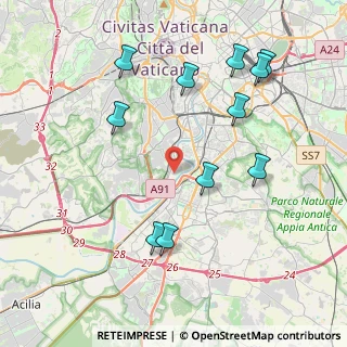 Mappa Via Foiano della Chiana, 00146 Roma RM, Italia (4.64636)