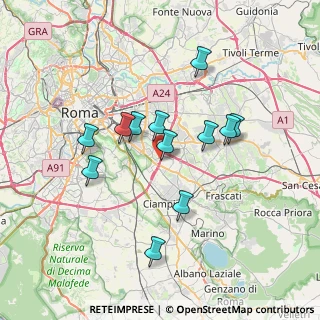 Mappa Via Ubaldo Comandini, 00173 Roma RM, Italia (6.60583)