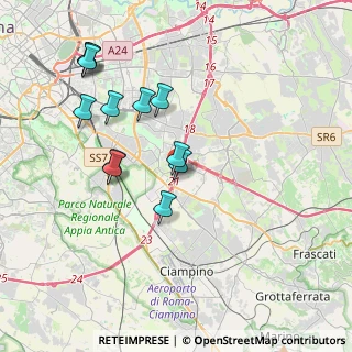 Mappa Via Ubaldo Comandini, 00173 Roma RM, Italia (3.98833)