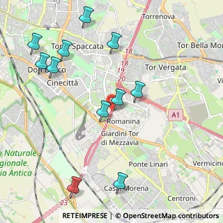 Mappa Via Ubaldo Comandini, 00173 Roma RM, Italia (2.55636)
