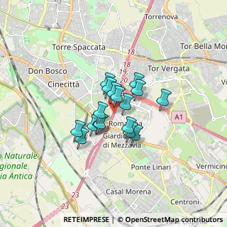 Mappa Via Ubaldo Comandini, 00173 Roma RM, Italia (1.09765)