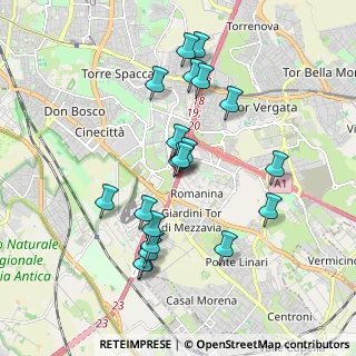 Mappa Via Ubaldo Comandini, 00173 Roma RM, Italia (1.918)