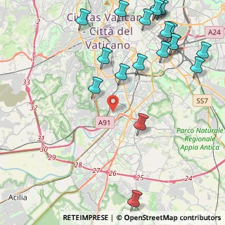 Mappa Via Magliano in Toscana, 00146 Roma RM, Italia (6.202)