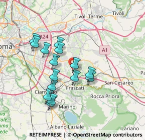 Mappa Via S. Paolo Apostolo, 00044 Frascati RM, Italia (6.69333)