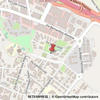 Mappa Via Sante Vandi,  124, 00173 Roma, Roma (Lazio)