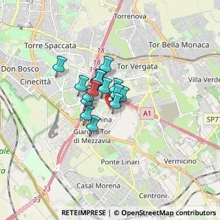 Mappa Via Sante Vandi, 00173 Roma RM, Italia (0.98688)