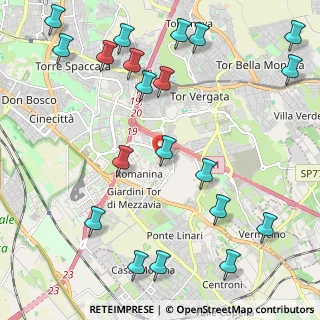 Mappa Via Sante Vandi, 00173 Roma RM, Italia (2.9605)