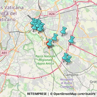 Mappa Via di Ripacandida, 00178 Roma RM, Italia (3.57846)